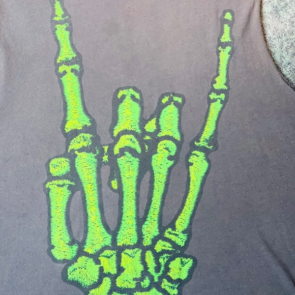 UNIF Skelton hand muscle tee size M - Picture 3 of 6